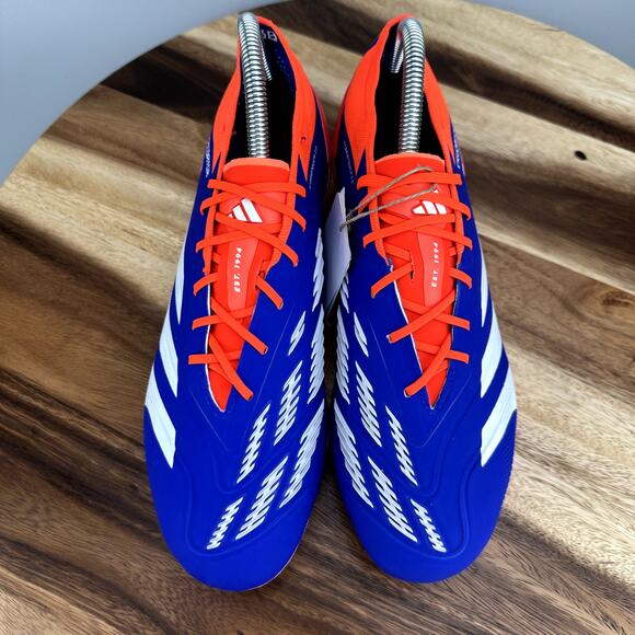 Adidas Predator Elite Soft Ground Soccer Cleats Mens 7.5/ Womens 8.5 Blue IF6323 main image 6